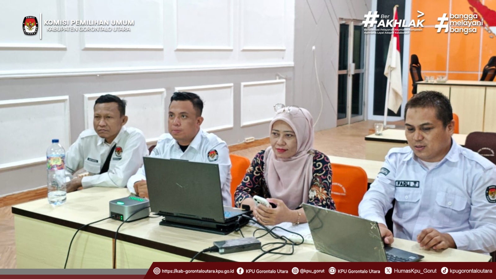 Rapat Zoom Meating Pengelola PPID KPU Kab/Kota Seprovinsi Gorontalo Tahun 2026